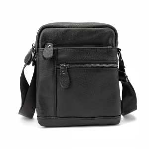 Кожаный небольшой мессенджер на два отделения Tiding Bag M56-2007A