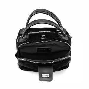 Мягкая замшевая сумка на два отдела с ручкой Firenze Italy F-IT-1045A-Y