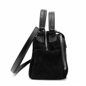 Мягкая замшевая сумка на два отдела с ручкой Firenze Italy F-IT-1045A-Y