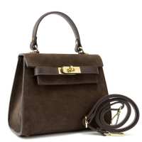 Невелика класична замшева сумочка Firenze Italy F-IT-98667DB