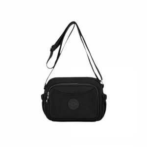 Маленькое женское кроссбоди текстиль черное Confident WT1-683A