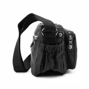 Маленькое женское кроссбоди текстиль черное Confident WT1-683A