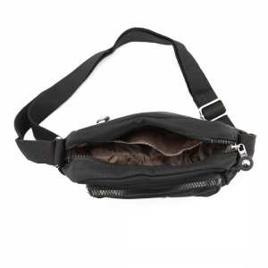 Маленькое женское кроссбоди текстиль черное Confident WT1-683A