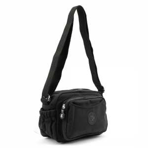 Маленькое женское кроссбоди текстиль черное Confident WT1-683A