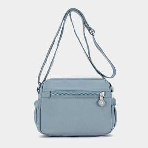Маленькое женское кроссбоди текстиль голубого цвета Confident WT1-683BL