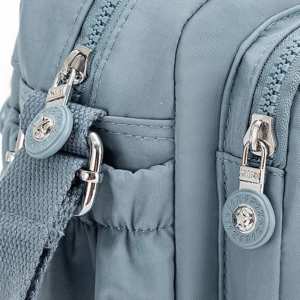 Маленькое женское кроссбоди текстиль голубого цвета Confident WT1-683BL