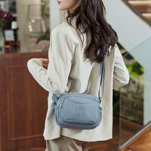 Маленькое женское кроссбоди текстиль голубого цвета Confident WT1-683BL