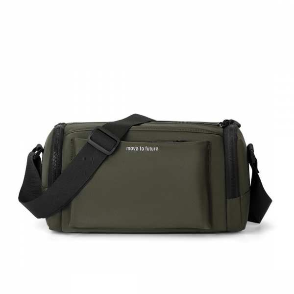 Горизонтальная текстильная мужская сумка Confident AT09-T-34804KH