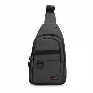 Стильная мужская текстильная сумка-слинг Confident ATN01-T-1068G