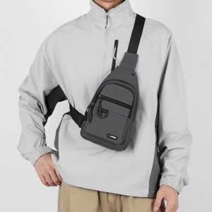 Стильная мужская текстильная сумка-слинг Confident ATN01-T-1068G