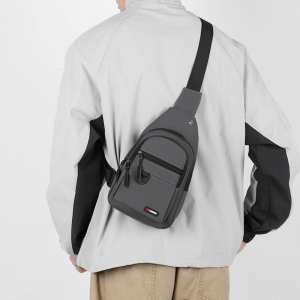 Стильная мужская текстильная сумка-слинг Confident ATN01-T-1068G