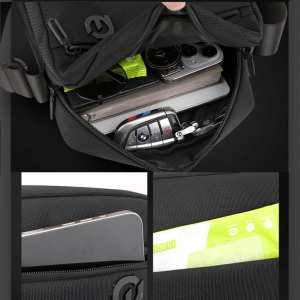 Вместительный повседневный мужской мессенджер Confident AT08-2131A