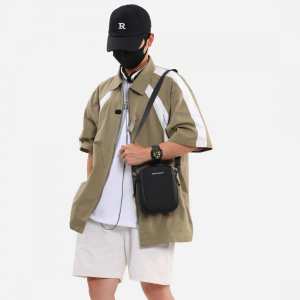 Маленькая мужская текстильная сумка с ручкой Confident AT09-T-34724A