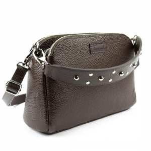 Кожаное кроссбоди на три отдела Tavinchi CH-0125DB-FL