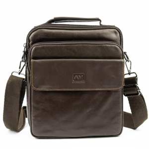 Мужская барсетка большая из натуральной кожи Ruff Ryder RR-10101DB Мужская барсетка большая из натуральной кожи Ruff Ryder RR-10101DB