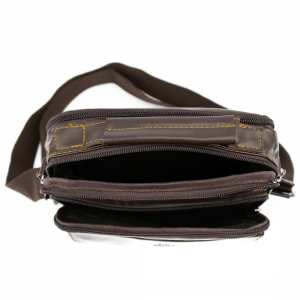 Чоловіча барсетка велика з натуральної шкіри Ruff Ryder RR-10101DB