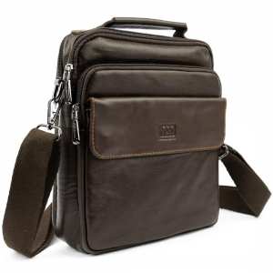 Чоловіча барсетка велика з натуральної шкіри Ruff Ryder RR-10101DB