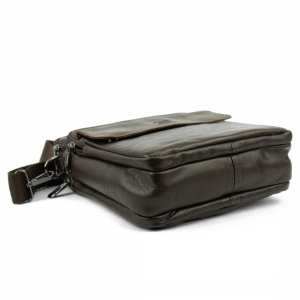 Чоловіча барсетка велика з натуральної шкіри Ruff Ryder RR-10101DB