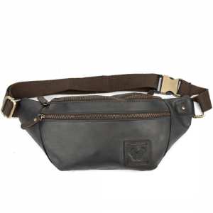Чоловіча сумка на пояс зі шкіри Ruff Ryder RR-4338DB
