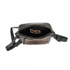 Маленька шкіряна чоловіча сумка через плече Ruff Ryder RR-012-1DB