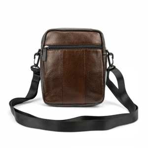 Маленька шкіряна чоловіча сумка через плече Ruff Ryder RR-012-1DB