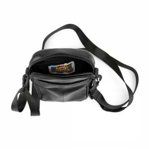 Маленька чоловіча шкіряна сумка через плече Ruff Ryder RR-003A