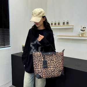 Текстильная женская сумка леопард беж Confident TB1-T-841B-LEO