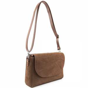 Женская компактная замшевая сумочка Firenze Italy F-IT-9804DB-Y