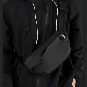 Мужская вместительная тканевая сумка на пояс Confident AT08-1100-68A