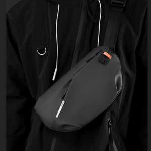 Мужская вместительная тканевая сумка на пояс Confident AT08-1100-68A