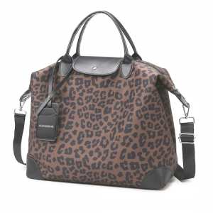Текстильна сумка жіноча леопард коричневий Confident TB1-T-841DB-LEO