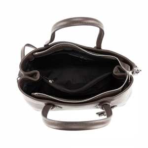 Классическая женская кожаная сумка шоколадного цвета Firenze Italy F-IT-7601DB