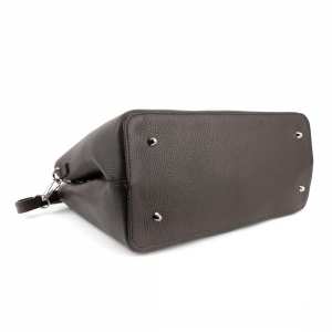 Классическая женская кожаная сумка шоколадного цвета Firenze Italy F-IT-7601DB