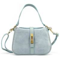 Женское замшевое кроссбоди на застежке Firenze Italy F-IT-9895BL