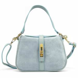 Женское замшевое кроссбоди на застежке Firenze Italy F-IT-9895BL