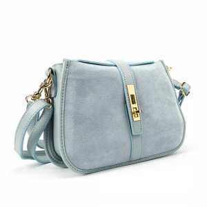 Женское замшевое кроссбоди на застежке Firenze Italy F-IT-9895BL