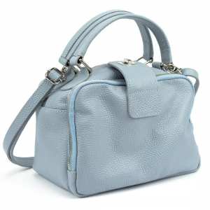 Мягкая кожаная сумка на два отдела с ручкой Firenze Italy F-IT-1045LBL