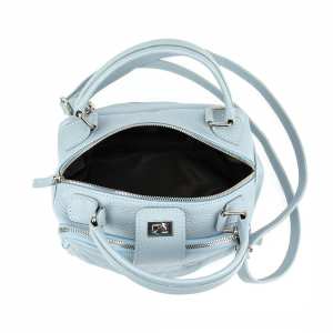 Мягкая кожаная сумка на два отдела с ручкой Firenze Italy F-IT-1045LBL