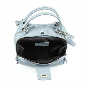 Мягкая кожаная сумка на два отдела с ручкой Firenze Italy F-IT-1045LBL