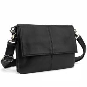 Шкіряна сумка через плече горизонтальна тонка Tiding Bag 82298A