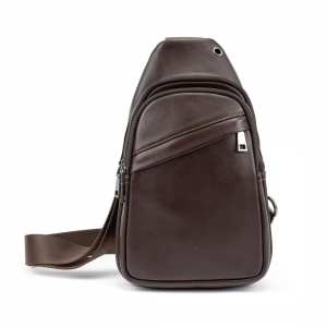 Сумка-слинг мужская кожаная TDING BAG 8010C