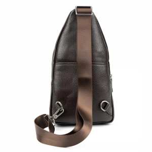Мужской кожаный коричневый слинг на плечо Tavinchi TV-SM8-681C-1