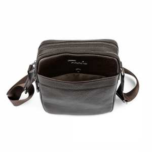 Кожаный мужской коричневый слинг через плечо флотар Tavinchi TV-SM8-830C-FL