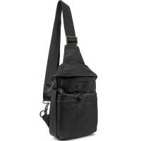 Маленькая сумочка-слинг мужская кожаная TDING BAG 2072A