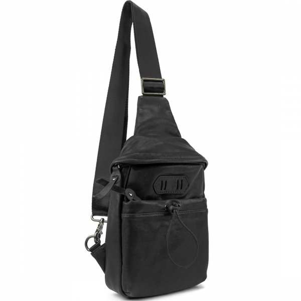 Маленькая сумочка-слинг мужская кожаная TDING BAG 2072A