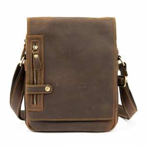 Вместительный мужской мессенджер с клапаном Tiding Bag M39-001DB