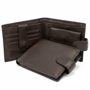 Портмоне коричневе шкіряне Tiding Bag A7-258DB