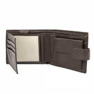 Портмоне коричневое кожаное Tiding Bag A7-258DB