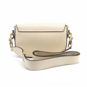 Женская компактная кожаная сумочка каркасная с клапаном Firenze Italy F-IT-9879B