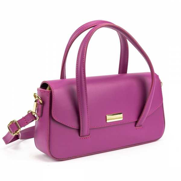 Классическая женская кожаная сумка с длинными ручками Firenze Italy F-IT-9899V